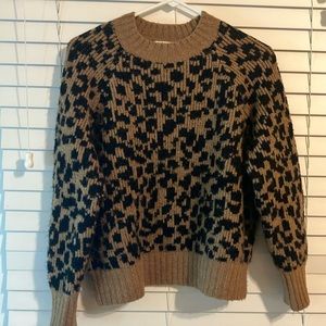 Cheetah print sweater